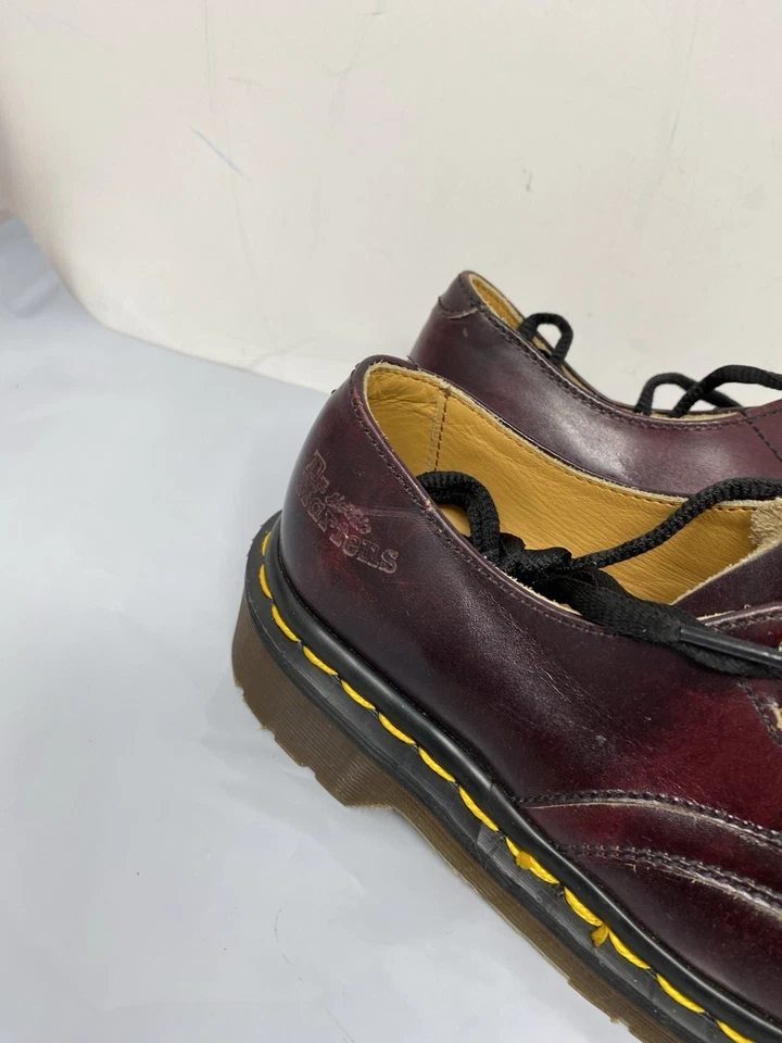 Dr Martens Oxford Shoes Kids Size 13 Oxblood Made in England Grunge Lace Up New - Image 2 of 4