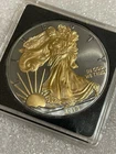 2015 American Silver Eagle Black Ruthenium & 24K GP- #4142/5000 In Box With COA