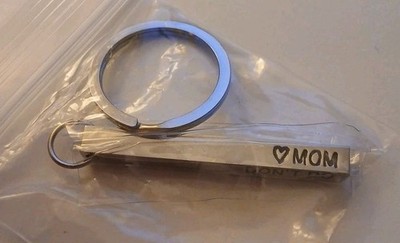 Bar keychain Personalized 3D  made of stainless steeL
