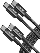 Anker USB C to USB C Cable, Type-C 60W Fast Charging Cable 6 FT, 2Pack 