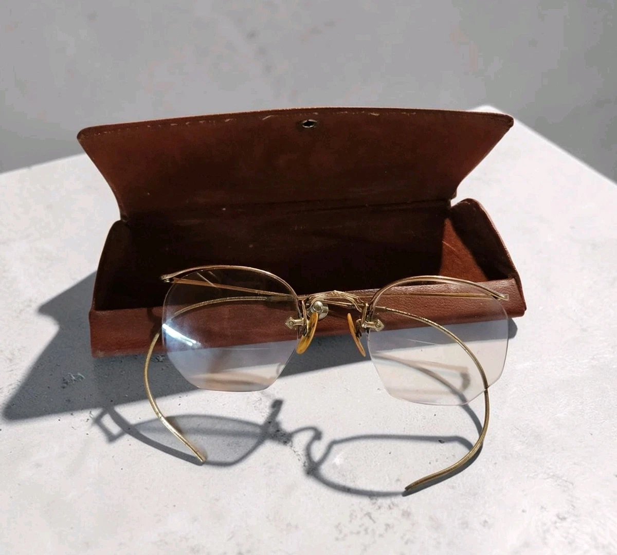 Original Rimless 1940s Vintage Eyeglasses for sale | eBay
