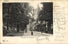 Ak Krefeld am Niederrhein, Westwall mit Rathaus - 4872149