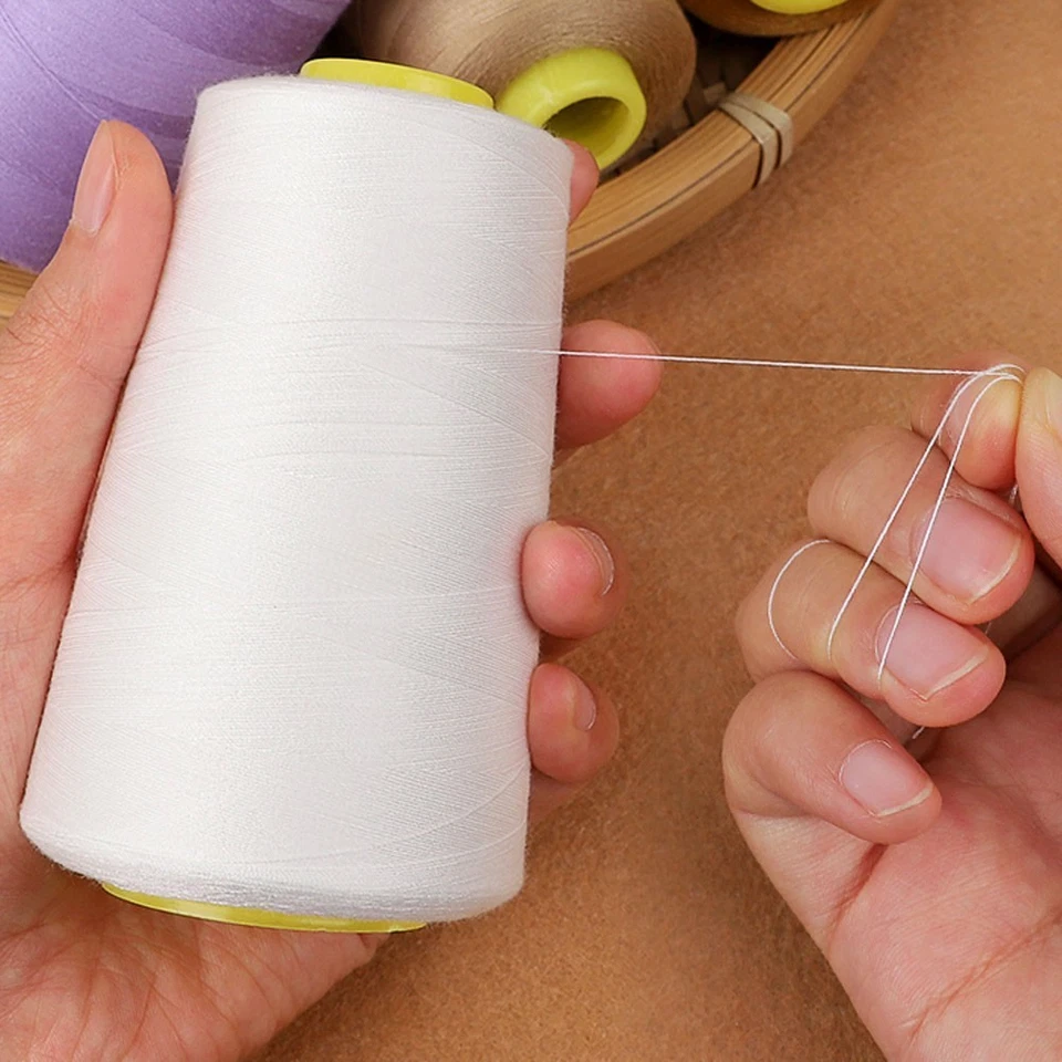 2 Spool 6000yards Polyester Thread All Purpose Overlock Quilting Sewing Machine - Image 2 of 4