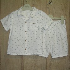 Next Boys Cream Linen Matching