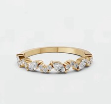 14k Yellow Gold custom ring 2 pcs..