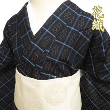 Specially selected Ryukyu flower weave fine pattern kimono used pure silk