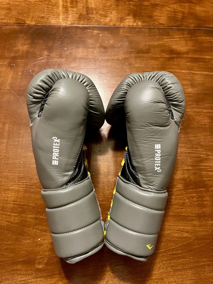 Everlast Protex3 ボクシンググローブ グレー 8オンス Everlast Pro Fight Protex 3 Boxing Gloves 8oz (Grant Winning