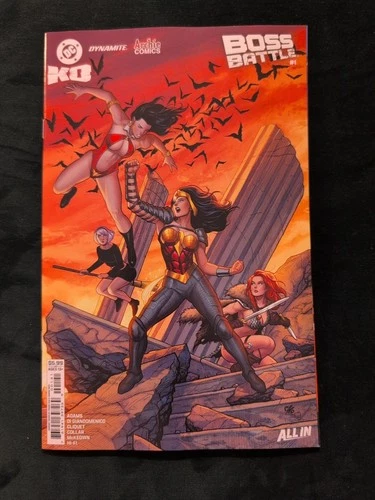 DC KO BOSS BATTLE #1 FRANK CHO VARIANT VAMPIRELLA WONDER WOMAN RED SONJA