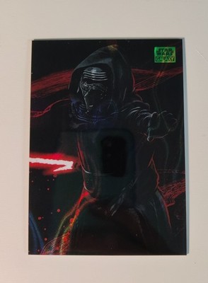 2025 Topps Chrome Star Wars Galaxy Kylo Ren #FTD-1 Blue Ray Wave 119/175