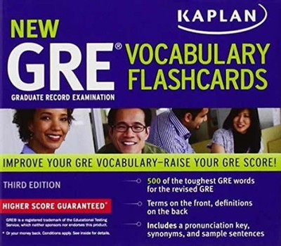 Kaplan New GRE Vocabulary Flashcards - Cards, by Kaplan - Very Good