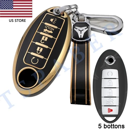 Car Key Case Keyless Fit Nissan Altima Maxima Pathfinder Remote Key Fob Cover