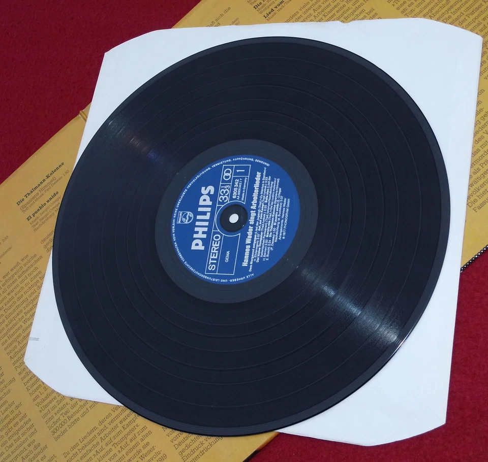 Vinyl LP* Hannes Wader Singt Arbeiterlieder (1977) *Rar & TOP * Gatefold - Bild 2 von 2