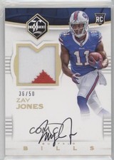 2017 Panini Limited Rookie Spotlight Gold 36/50 Zay Jones #140 Patch Auto 4y7