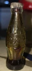 VINTAGE CLEAR GLASS MINIATURE COCA COLA BOTTLE WITH ORIGINAL METAL CROWN CAP