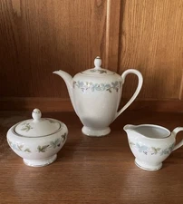 Vintage Brand Set Of 8 Cups And Saucers, Pitcher, Sugar Bowl. Quality Set.