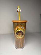 Strawberry Shortcake Orange Blossom Tumbler Cup With Flower Straw Topper