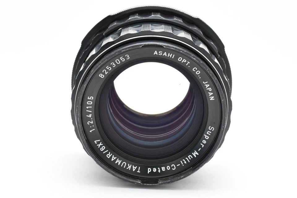 [Perto de ESTADO PERFEITO com Estojo] Lente Padrão PENTAX SMC Takumar 6x7 105mm f2.4 67 II De JP - Imagem 4 de 4