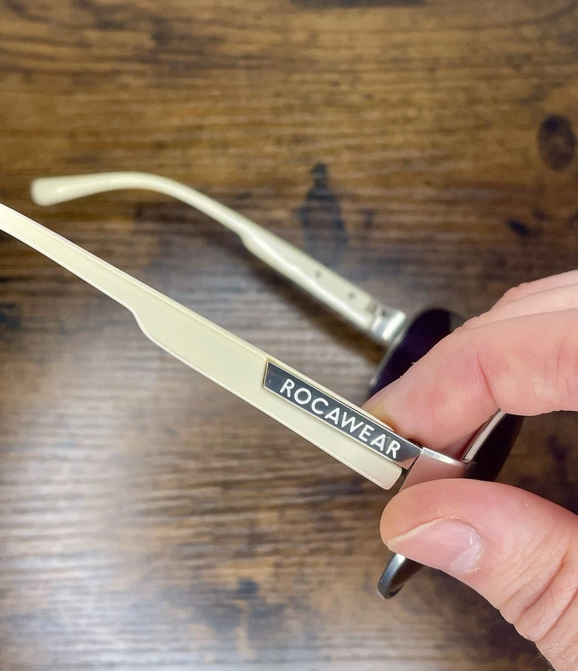 Gafas de sol Rocawear para hombre blancas plateadas aviador lentes degradadas tonos Foto 3 de 4