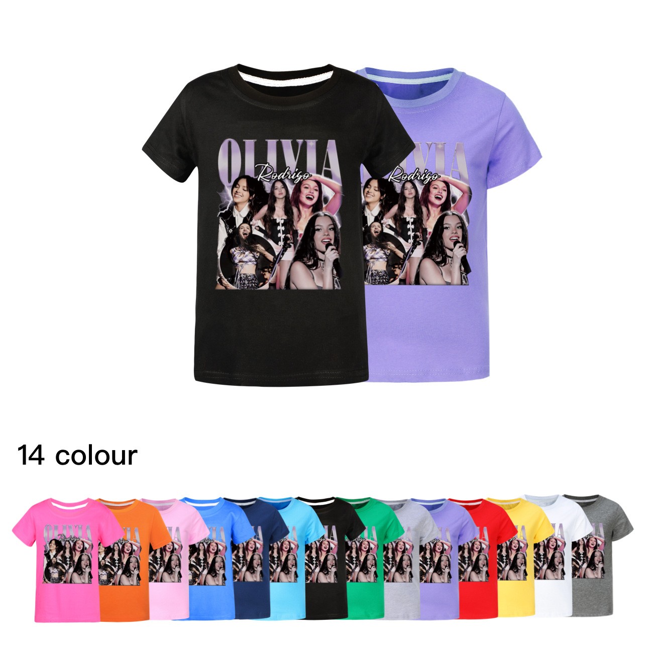 SAOLA T shirt Olivia Rodrigo bambino ragazza maglietta casual manica corta cotone top