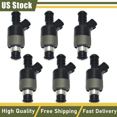 6PCS Fuel Injectors 17103677 For Daewoo Lanos Sport Cielo Corsa 1.6L 1999-2002