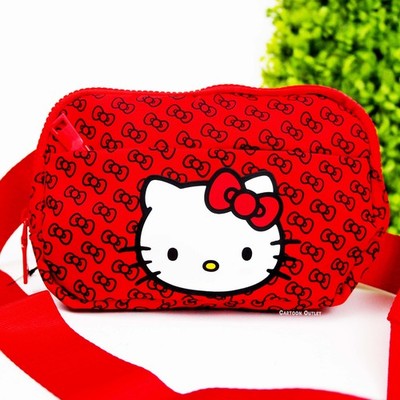 Sanrio Hello Kitty Fanny Pack Waist Belt Crossbody Bag Hello Kitty Red Fanny New