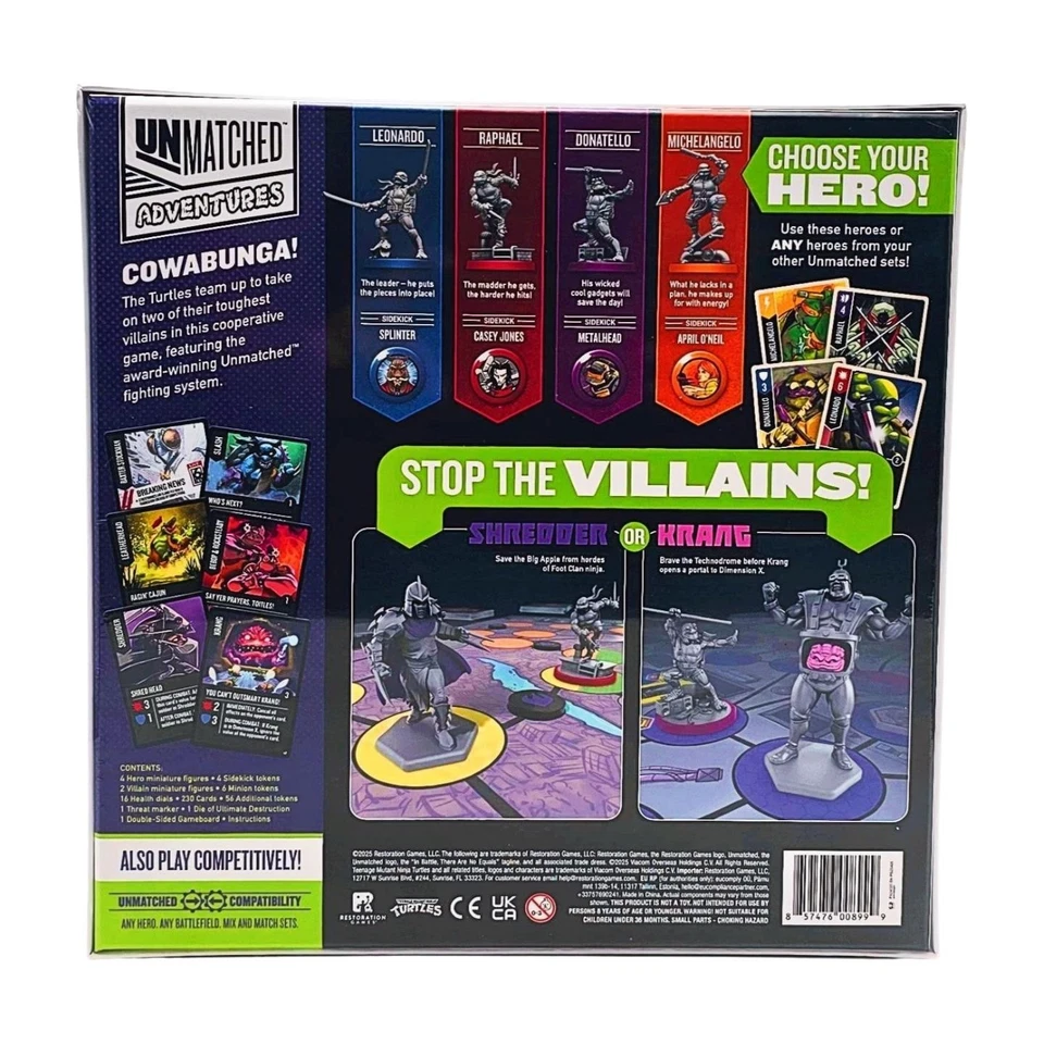 Aventuras inigualables: ¡TMNT todo incluido! Paquete por Restoration Games - SELLADO Foto 3 de 4