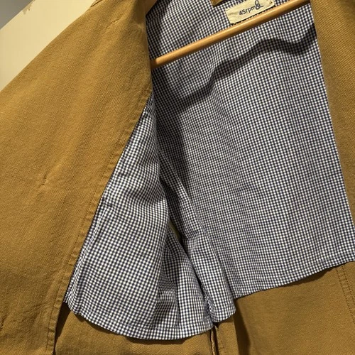 45R Mens Garment Dyed Double Breast Chore Jacket Hopsack Canvas Made in Japan L image 8