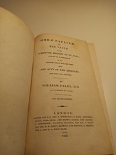 William Paley, Horae Pauline, Scripture History, Fine Binding (1819)