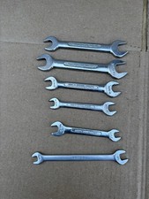 6 X Britool England  Open End Spanners, AF  And OBA Sizes, Old Garage Tools