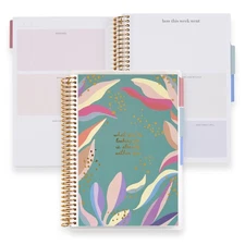 A5 Spiral Daily Routines Journal, 3 Months, Daily Intentions, Weekly, Monthly