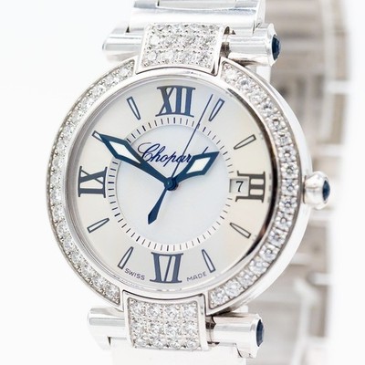 Chopard Imperiale Uhr 750/18K Weißgold Quarz Diamanten ca. 3ct F/VVS 36mm