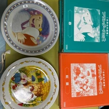 Children's Ceramic Plate Set 3 Pieces Diameter 8 Inches Safe Durable Kitchen