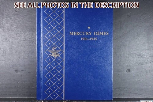 NobleSpirit (JL) Desirable 1917 - 1945 47x $4.70 FV Mercury Dime Album Lot to BU