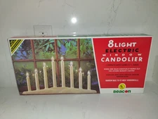 Beacon Vintage 8 Candle Candolier Plastic Wax Drip Look Preowned In Box