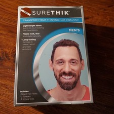 SureThik Men's Hair Thickening Keratin Fibers Starter Kit 30g AUBURN / Reddish
