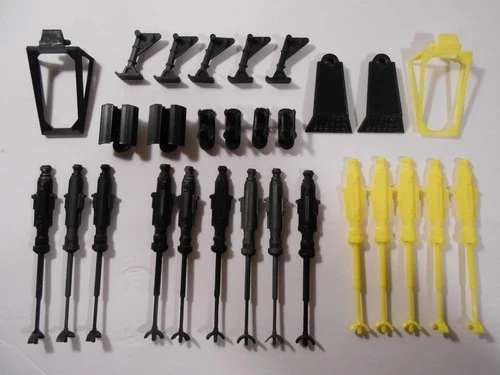 X-Wing -REPRO- Replacement Parts / Kenner-Hasbro /Black+Yellow