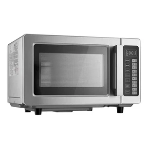 0.9 Cu Ft 1000W Micro-ondes de comptoir numérique en acier inoxydable avec écran tactile
