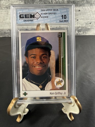 1989 Ken Griffey Jr Upper Deck #1 Gem Mint 10 RC Rookie Mariners Reds