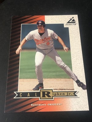 1998 Pinnacle Zenith 5x7 Cal Ripken Jr #Z50 HOF Upside Down Reverse