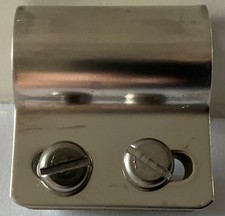 MARINE GRADE 316 STAINLESS STEEL  BADGE BAR CLIPS. Set of 2.
