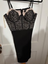 Windsor bustier-style black dress, size L