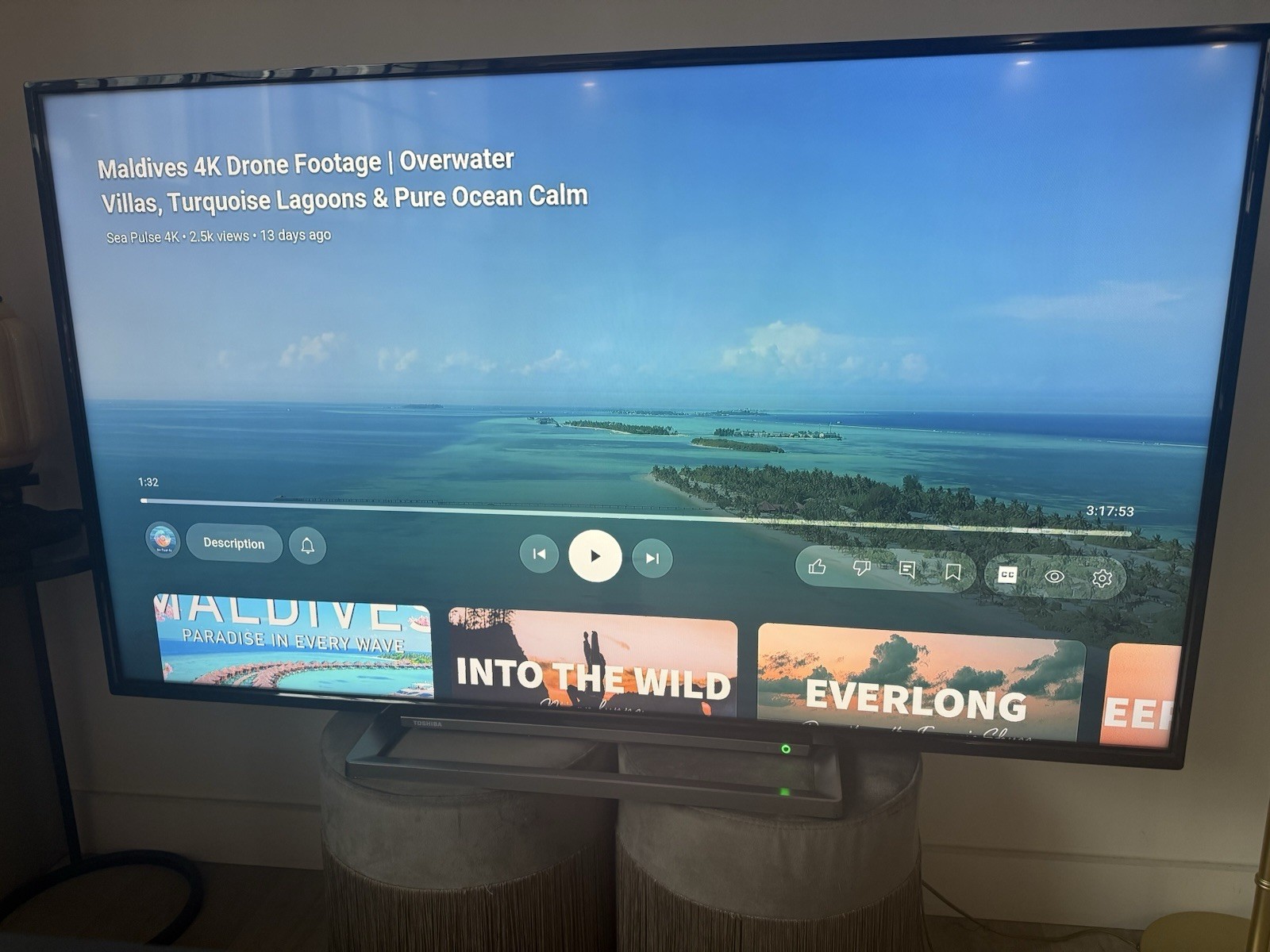 TOSHIBA Fire TV 55UF3F53DB 55" Smart 4K Ultra HD HDR LED TV  - The TV Is New