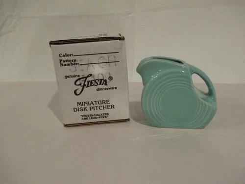 Fiesta Miniature Disk Pitcher (Sea Mist Green Retired Color)