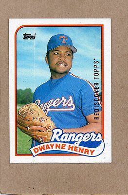 2017 topps rediscover buyback card 1989 496 dwayne henry rangers