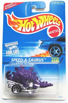 Hot Wheels Speed-a-Saurus PURPLE 1997 #4 MOSC sp5 345 Near-Mint