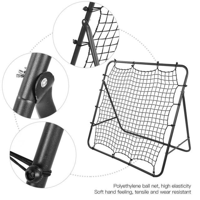 Adjustable Football Rebound Target Net Soccer Trainer Bounce Goal Mesh