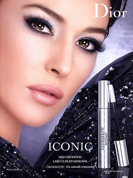 PUBLICITÉ MAGAZINE 1 page mascara maquillage Dior Monica Bellucci 2008