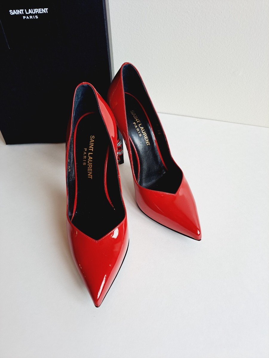 New Saint Laurent Red Heels Shoes Back Bow Size 36 | eBay New Saint Laurent Red Heels Shoes Back Bow Size 36 | eBay