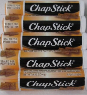 5 Chapsticks Smore's Collection Sealed Graham Cracker Full Size 0.15oz 4g Each