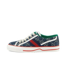 Gucci Tennis 1977 Denim Casual Fashion Sneakers Women's Blue 606110 2KQ10 4463